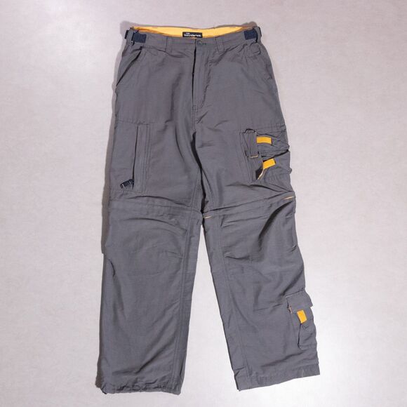 Y2K No Boundaries Paratrooper Convertible Cargo Pants Mens 32x30 Baggy Skate - Picture 1 of 7